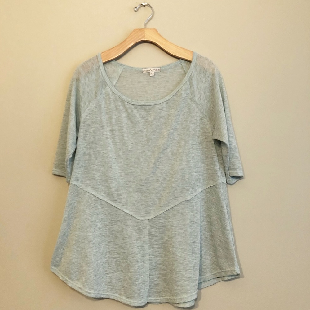 👚Moa Moa Mint Top size Large